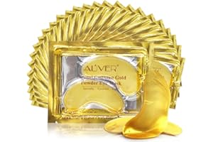 HOT SHOT TOOLS (20 Pairs)24K Gold Under Eye Treatment Masks,Crystal Gold Powder Gel Collagen Eye Mask for Under Eye Wrinkles, Remove Eye Bags, Under-eye, Dark Circles, Hydrating, Puffy Eyes