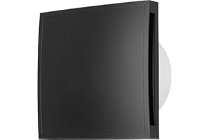 LIRAST Ø 150 mm antracyt wentylator łazienkowy – wentylator do efektywnej wentylacji w łazience, kuchni, WC