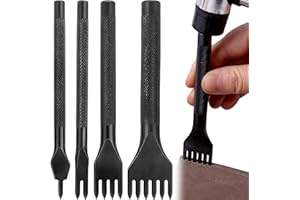 MINGZE Nouveau outil de bricolage en cuir, diamant, laçage, couture, kits de bricolage, kits de bricolage, trous, perforations, couture, trousses à outils (4mm)