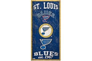 Fan Creations NHL St. Louis Blues Unisex St.Louis Blues Heritage Schild, Teamfarbe, 15,2 x 30,5 cm