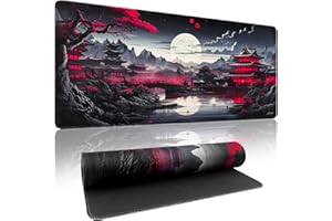 Zindoo Alfombrilla Ratón XXL Alfombrilla Escritorio 900 x 400 mm Mejora la Precisión y la Velocidad con Base de Goma Antideslizante y Bordes Cosidos Duradera y Cómoda para Oficina, Estudio, Juegos