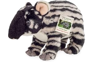 HERMANN TEDDY Teddy Hermann 92332 Tapir Baby 24 cm, Jouet en Peluche avec Un Contenu recyclé idéal (matériau de Remplissage), édition spéciale « Teddy Hermann expliqu頻
