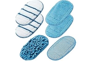 GYing Set di 6 salviette in microfibra per mocio a vapore Black & Decker - Alternativa a FSMP20 - Prodotto per FSM1630, FSM1616, FSMH13E5, FSM1321, FSM1605, FSMH13151SM