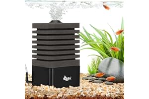 AQQA Filtr gąbkowy do akwarium, cichy filtr do akwarium do biologicznego i mechanicznego, filtr gąbkowy z filtrem (M)