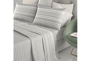 Lingerie Shop Lenzuola Set Completo Letto Cotone 1 Piazza e Mezzo Sotto Sopra + Federa Fantasia Vari Modelli (Fantasia 3)