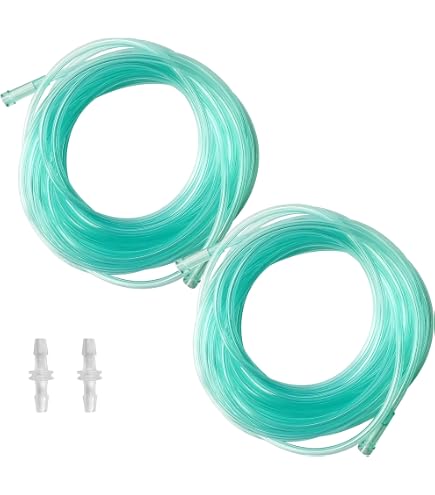 Nizirioo - Occhiali da naso per ossigeno, 10 pezzi, con tubo O2 da 200 cm, per dispositivi di terapia respiratoria e inalazione