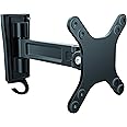 Startech.Com Monitor Wall Mount - Single Swivel - Supports Monitors 13” To 34” - Vesa Monitor Wall Mount Bracket - Black (Armwalls)