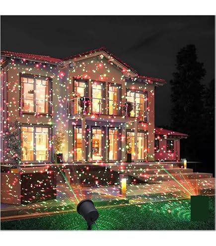 Projecteur Holographique LED Solaire Halloween Noël - Lampe Étoiles Rotative 180° Plein Ciel, Lumière Extérieure Jardin Avec Effet Neige Et Étoiles