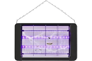 DJROLL Lampe Anti Moustique, UV Lampe Mouche Attrape, Tueur d'Insectes Électrique Anti Insectes Portée 120m² pour Intérieur et Extérieur