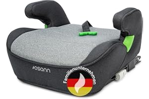 Osann Lux Isofix – Die flexible & bequeme Sitzerhöhung Auto Kinder (126-150 cm), mit & ohne Isofix nutzbar, ergonomische Sitzfläche & sichere Gurtführung - Universe Grey