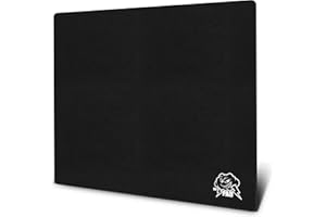 SkyPAD Glass 3.0 XL Gaming Mauspad mit Cloud Logo | Professionelle Große Mausmatte | 400 x 500 mm | Schwarz | Spezielle Glasoberfläche mit Verbesserter Präzision Und Geschwindigkeit