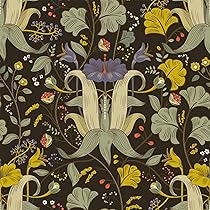 Fiula Papier Peint Autocollant - Motif Fleurs - Film Adhésif Pour Meubles - Bleu Et Blanc - 44 X 300