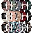GEAK Compatible With Apple Watch Bands 40mm for Women, Stretchy Strap for Apple Watch Band 38mm 41mm 42mm 44mm 45mm 49mm, Elastic Braided Wristband for iWatch Bands Ultra SE Series 8 7 6 5 4 3 2 1