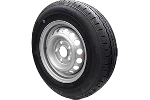 trailer parts4u Roue complète 165R13 C 96/94N 5 x 112 165 R 13 pour remorque de voiture 4,5Jx13 Pneu caravane remorque