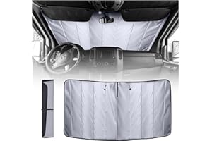 ‎LIVING IN A BUBBLE Living in a Bubble Isolierte Verdunkelungs-Windschutzscheibenabdeckung für Mercedes Sprinter NCV3 & VS30 (2007-Current) - Der unverzichtbare Sonnenschutz und Komfort für Ihr Van-Leben!