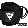 RDX Ankle Straps for Cable Machines Resistance Bands Attachment, 7mm Neoprene Padded 10”x4”, Gym Wrist Cuff Women Men Home Fitness, Weight Lifting D-Ring Booty Leg Workout Curls Kickbacks Hip Abductor