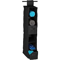 Organizer Armadio Pieghevole Con 5 Scomparti E Cassetto - Grigio, Appendibile