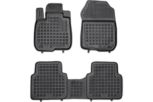 M MOTOS Gumowe dywaniki samochodowe pasują do Honda CR-V V 2018-2022 Zwiększ komfort podróży dzięki antypoślizgowym dywanikom samochodowym - dywaniki podłogowe na każdą pogodę, ochrona przed brudem