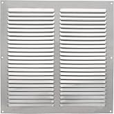 Amig - Square Aluminium Grille with Mosquito Net - Ventilation Grills for Air Outlet - Ideal for Ceiling in Kitchen and Bathr