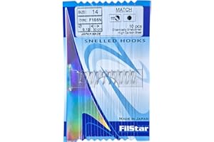 Pro FILSTAR 10 Anzuelos de Pesca Match Níquel Tamaño 14 - Hilo da Pesca Monofilo Dia 0,12mm - Línea Mono de 50cm - Pesca Carpa - Carpfishing - Aparejos de Pesca - Method Feeder - Pesca Accesorios