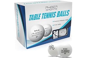 PHIBER-SPORTS Table Tennis Balls 40+ Premium 3-Star - Perfect Playing Characteristics – Ideal for Beginners, Families, and Professionals – Made According to Competition Standards