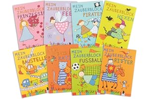 ‎LUTZ MAUDER Lutz Mauder 8 Zauberblöckchen im Set (A8-7,5x5,2cm) - 8 Motive - SUKUDESIGN