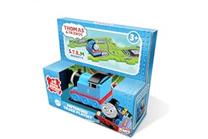 BLADEZ Thomas the Tank Engine Train Set for 3+ Year Old Boys with 50 Track Combinations - Motorised Track Playset with 4 Puzzle Pieces - Thomas & Friends Trains - Train Track Toys for Boys & STEM Learning