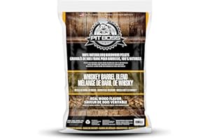 Pit Boss Whisky-Fass-Mischung aus natürlichem Hartholz, für Pellet-Grills und Smoker, 9 kg