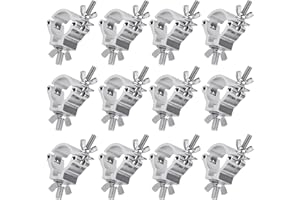 Dancepandas Truss Clamp 48-51mm,12 piezas Pinza de Gancho Truss Clamp,Aleación de Aluminio Truss Ganchos Abrazaderas Accesorio de Truss,Máx 100KG