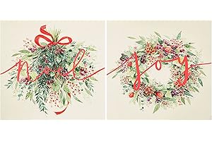 UK Greetings Świąteczna karta charytatywna wielopak z 2 świątecznymi wzorami jagodowymi - pudełko 16 charytatywnych kartek świątecznych z 2 wzorami - wielopak kartki świąteczne