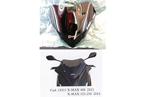 FACO Windschild Rauchgrau dunkel Yamaha X-Max 400cc 2013 und 125/250cc 2014 (3. Serie) Artikelnummer 28315