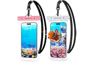 UNBREAKcable wasserdichte Handyhülle Unterwasser Handytasche[2 Stück] - 7.0 Zoll IPX8 Wasserfeste Hülle [Gebogenes Seitendesign] für iPhone 17 Air 16 15 14 13 12 Pro Max, Samsung S25 S24 Ultra & Mehr