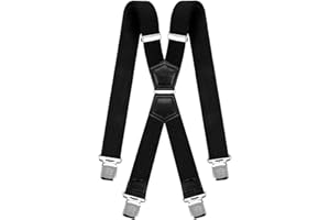 Decalen Bretelles pour Hommes Une Taille Convient Tous Les Clips Forts Style X Diverses Couleurs