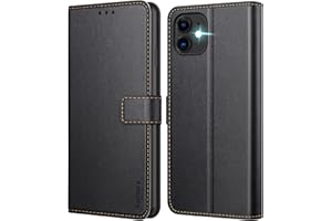 Ganbary Etui na telefon komórkowy iPhone 11, skórzane etui z klapką premium [przegródki na karty] [zamknięcie magnetyczne] [funkcja stojaka] kompatybilne z iPhone 11, etui ochronne, czarne