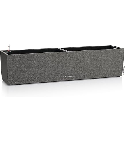 Lechuza BALCONERA Color 80 – All-in-One Pflanzkübel, Korallrot