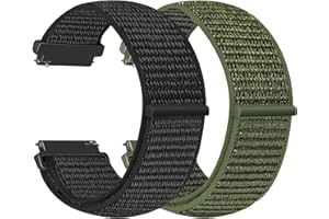 Vodtian 22mm Nylon Armband Kompatibel mit Samsung Galaxy Watch 3 45mm/Galaxy Watch 46mm/Gear S3 Classic/Frontier/Garmin Venu 3/Vivoactive 4, Ersatz Sport Loop Uhrenarmband für Damen Herren