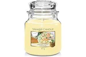 Yankee Candle Scented Candle | Christmas Cookie Medium Jar Candle| Burn Time: up to 75 Hours