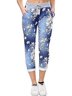 ladies floral summer trousers