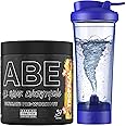 Applied Nutrition Bundle ABE Pre Workout 375g + Electric Shaker | All Black Everything Pre Workout Powder, Energy Drink, Physical Performance, Creatine, Beta Alanine, Caffeine (Tropical)