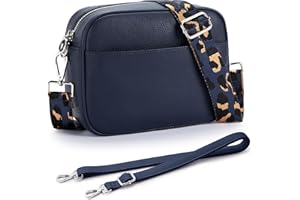 KALIDI Crossbody Bag Women Shoulder Bag with Adjustable Wide Strap and Narrow Strap Multiple Pockets Stylish Handbags