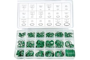 AMSAMOTION Assortiment de joints toriques en nitrile 270 pièces, 18 tailles - HNBR résistant à l'huile, acide, carburant, UV