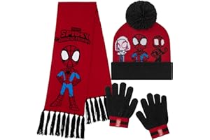 Marvel Mütze Jungen Winter Set, warm und bequem - Geschenke für Jungs