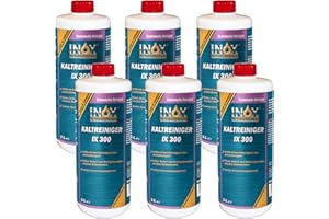 INOX-LIQUIDSYSTEMS INOX® IX 300 Nettoyant à Froid pour Moteur, Nettoyant concentré Contre Les huiles, Le Goudron et Les Graisses - 6 x 1L