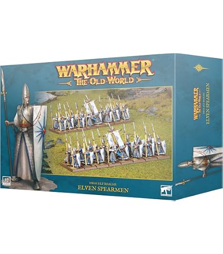 Warhammer The Old World – Kit De 10 Príncipes Dragón De Caledor, Caballería élfica De Resina Para Pintar Y Montar