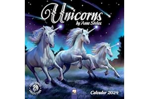 GENERIC Unicorns by Anne Stokes Wall Calendar 2024 (Art Calendar)