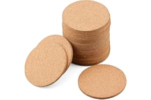 HENTEK Sottobicchieri Sughero - Confezione da 22, φ10cm, Sottobicchieri in Legno per Casa Bar Cucina Ristorante Cafe Forniture di Nozze