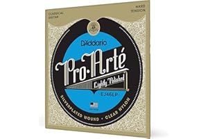 D'Addario Gitarrensaiten Konzertgitarre | Akustikgitarre | Akustik Gitarre Saiten | Classical Guitar Strings | EJ46LP Pro-Arte Saiten Konzertgitarre Satz 0285'-045'