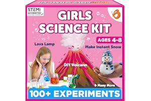 Butterfly EduFields 100+ Science Kit | Gift For Girls Age 6-7 | Birthday Gift for 5 6 7 8 year old girl | Girls Science Experiment Kit | toys for 6 year old | Fun STEM Learning and Educational Toys