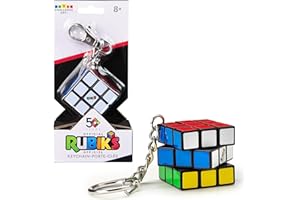 RUBIK'S Rubik’s 3x3 Zauberwürfel im Kleinformat mit Schlüsselanhänger - der Klassische 3x3 Cube als Cooles Accessoire, voll funktionsfähig, ideal für unterwegs, für Logik-Akrobaten ab 8 Jahren