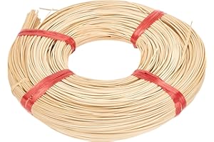 Rayher 6503100 Rotin qualité Ruban Rouge 1A, rotin à  tresser, Rouleau de 500 g n° 3, Diamètre DE 2 mm, rotin pour vannerie, Tuyau Tressé denv. 280 m, Nature